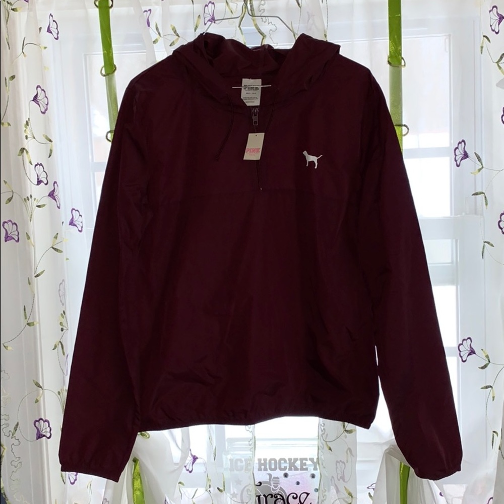 NWT Half zip PINK sweatshirt